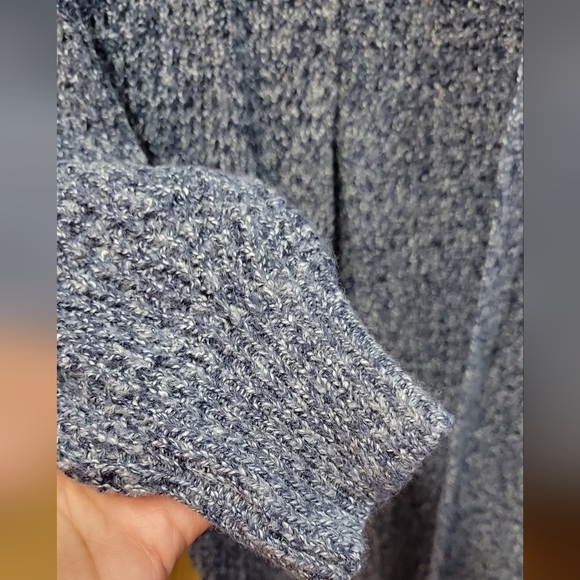 Shein Blue Open-Front Long Sweater Small Size 4 - Picture 2 of 3